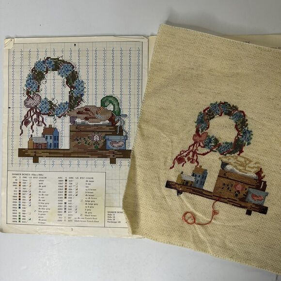 Leisure Arts Collection Things Country Cross Stitch Pattern Leaflet 1986 Project - Picture 6 of 13